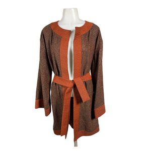 Vintage 70's Belted Boho Jacket Robe India Hippie